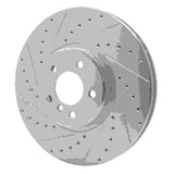 Dynamic Friction 2008-2019 BMW X5 Front Left Drilled & Slotted Silver Brake Rotor by Dynamic Friction Company 631-31145L