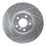 Dynamic Friction 2008-2019 BMW X5 Front Left Drilled & Slotted Silver Brake Rotor by Dynamic Friction Company 631-31145L