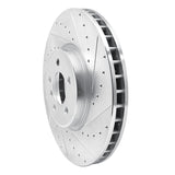 Dynamic Friction 2008-2019 BMW X5 Front Right Drilled & Slotted Silver Brake Rotor by Dynamic Friction Company 631-31145R