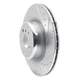 Dynamic Friction 2010-2014 BMW X5 Rear Right Drilled & Slotted Silver Brake Rotor by Dynamic Friction Company 631-31148R