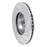 Dynamic Friction 2011-2018 BMW X3 Front Left Drilled & Slotted Silver Brake Rotor by Dynamic Friction Company 631-31151L