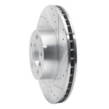 Dynamic Friction 2011-2018 BMW X3 Front Right Drilled & Slotted Silver Brake Rotor by Dynamic Friction Company 631-31151R