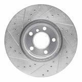 Dynamic Friction 2011-2018 BMW X3 Front Right Drilled & Slotted Silver Brake Rotor by Dynamic Friction Company 631-31151R