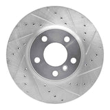 Dynamic Friction 2011-2018 BMW X3 Front Right Drilled & Slotted Silver Brake Rotor by Dynamic Friction Company 631-31151R