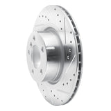 Dynamic Friction 2011-2018 BMW X4 Rear Right Drilled & Slotted Silver Brake Rotor by Dynamic Friction Company 631-31152R