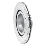 Dynamic Friction 2011-2018 BMW X4 Rear Right Drilled & Slotted Silver Brake Rotor by Dynamic Friction Company 631-31152R