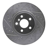 Dynamic Friction 2015-2025 BMW X2 Front Left Drilled & Slotted Silver Brake Rotor by Dynamic Friction Company 631-31157L
