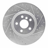 Dynamic Friction 2015-2025 BMW X1 (USA/Canada) Front Right Drilled & Slotted Silver Brake Rotor by Dynamic Friction Company 631-31157R