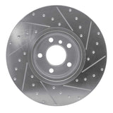 Dynamic Friction 2016-2018 BMW X4 Right Front Drilled & Slotted Silver Brake Rotor by Dynamic Friction Company 631-31159D