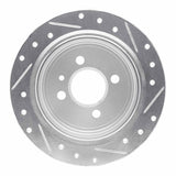 R1 Concepts 1988-1990 BMW 325ix Rear Left Drilled & Slotted Silver Brake Rotor by R1 Concepts 631-31161L