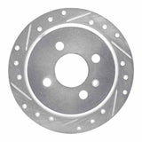 R1 Concepts 1988-1990 BMW 325ix Rear Left Drilled & Slotted Silver Brake Rotor by R1 Concepts 631-31161L
