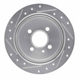 R1 Concepts 1988-1990 BMW 325ix Rear Right Drilled & Slotted Silver Brake Rotor by R1 Concepts 631-31161R