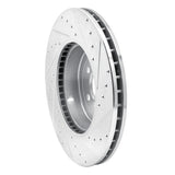 Dynamic Friction 2017-2025 BMW 540i Front Left Drilled & Slotted Silver Brake Rotor by Dynamic Friction Company 631-31168L