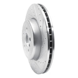 Dynamic Friction 2017-2025 BMW 330i Front Right Drilled & Slotted Silver Brake Rotor by Dynamic Friction Company 631-31168R
