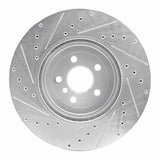 Dynamic Friction 2017-2025 BMW 330i Front Right Drilled & Slotted Silver Brake Rotor by Dynamic Friction Company 631-31168R