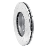 Dynamic Friction 2017-2025 BMW 330i Front Right Drilled & Slotted Silver Brake Rotor by Dynamic Friction Company 631-31168R