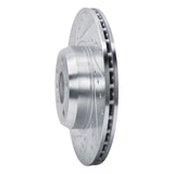 Dynamic Friction 2018-2025 BMW Z4 Front Left Drilled & Slotted Silver Brake Rotor by Dynamic Friction Company 631-31171L