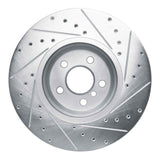 Dynamic Friction 2018-2025 BMW Z4 Front Left Drilled & Slotted Silver Brake Rotor by Dynamic Friction Company 631-31171L