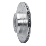 Dynamic Friction 2018-2025 BMW 330e xDrive Front Right Drilled & Slotted Silver Brake Rotor by Dynamic Friction Company 631-31171R