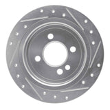 R1 Concepts 02-06 Mini Countryman And Paceman) Rear Left Drilled & Slotted Silver Brake Rotor by R1 Concepts RNC-631-32000L