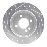 R1 Concepts 02-06 Mini Countryman And Paceman) Rear Right Drilled & Slotted Silver Brake Rotor by R1 Concepts RNC-631-32000R