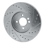Dynamic Friction 2002-2006 MINI Cooper (Excl Clubman) Front Left Drilled & Slotted Silver Brake Rotor by Dynamic Friction Company 631-32002L