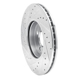 Dynamic Friction 2002-2006 MINI Cooper (Excl Clubman) Front Right Drilled & Slotted Silver Brake Rotor by Dynamic Friction Company 631-32002R