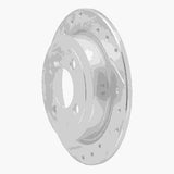 Dynamic Friction 2002-2015 MINI Cooper (Excl Clubman) Rear Left Drilled & Slotted Silver Brake Rotor by Dynamic Friction Company 631-32003L