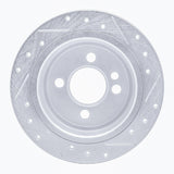 Dynamic Friction 2002-2015 MINI Cooper (Excl Clubman) Rear Left Drilled & Slotted Silver Brake Rotor by Dynamic Friction Company 631-32003L