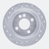 Dynamic Friction 2002-2015 MINI Cooper (Excl Clubman) Rear Left Drilled & Slotted Silver Brake Rotor by Dynamic Friction Company 631-32003L