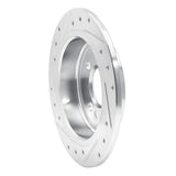 Dynamic Friction 2002-2015 Mini Cooper (Excl Clubman) Rear Right Drilled & Slotted Silver Brake Rotor by Dynamic Friction Company 631-32003R