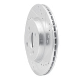 Dynamic Friction 2002-2008 MINI Cooper (Excl Clubman) Front Right Drilled & Slotted Silver Brake Rotor by Dynamic Friction Company 631-32004R