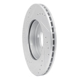 Dynamic Friction 2002-2008 MINI Cooper (Excl Clubman) Front Right Drilled & Slotted Silver Brake Rotor by Dynamic Friction Company 631-32004R
