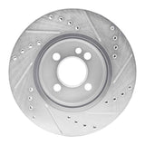 R1 Concepts 07-15 Mini Cooper Clubman Front Left Drilled & Slotted Silver Brake Rotor by R1 Concepts RNC-631-32005L