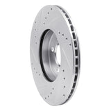 Dynamic Friction 2007-2015 MINI Cooper (Excl Clubman) Front Right Drilled & Slotted Silver Brake Rotor by Dynamic Friction Company 631-32006R