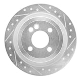 Dynamic Friction 2009-2014 Mini Cooper Clubman Rear Right Drilled & Slotted Silver Brake Rotor by Dynamic Friction Company 631-32007R