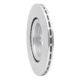 Dynamic Friction 2009-2014 Mini Cooper (Excl Clubman) Front Right Drilled & Slotted Silver Brake Rotor by Dynamic Friction Company 631-32008R