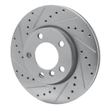 Dynamic Friction 2011-2016 MINI Cooper Countryman Front Left Drilled & Slotted Silver Brake Rotor by Dynamic Friction Company 631-32009L
