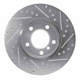 Dynamic Friction 2011-2016 MINI Cooper Countryman Front Left Drilled & Slotted Silver Brake Rotor by Dynamic Friction Company 631-32009L