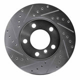 Dynamic Friction 2011-2016 MINI Cooper Countryman Front Left Drilled & Slotted Silver Brake Rotor by Dynamic Friction Company 631-32009L