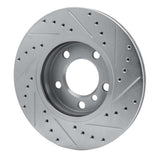 Dynamic Friction 2011-2016 MINI Cooper Countryman Front Left Drilled & Slotted Silver Brake Rotor by Dynamic Friction Company 631-32009L
