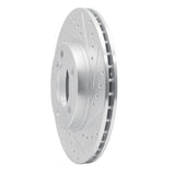Dynamic Friction 2011-2016 MINI Cooper Countryman Front Right Drilled & Slotted Silver Brake Rotor by Dynamic Friction Company 631-32009R