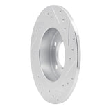 Dynamic Friction 2011-2016 MINI Cooper Countryman Rear Left Drilled & Slotted Silver Brake Rotor by Dynamic Friction Company 631-32010L