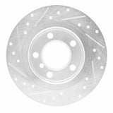 Dynamic Friction 2011-2016 MINI Cooper Countryman Rear Right Drilled & Slotted Silver Brake Rotor by Dynamic Friction Company 631-32010R