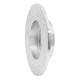 Dynamic Friction 2011-2016 MINI Cooper Countryman Rear Right Drilled & Slotted Silver Brake Rotor by Dynamic Friction Company 631-32010R
