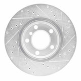 R1 Concepts 11-16 Mini Cooper Countryman Front Left Drilled & Slotted Silver Brake Rotor by R1 Concepts RNC-631-32011L