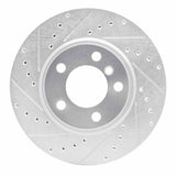 R1 Concepts 11-16 Mini Cooper Countryman Front Left Drilled & Slotted Silver Brake Rotor by R1 Concepts RNC-631-32011L