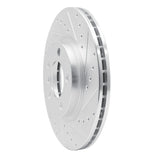 Dynamic Friction 2011-2016 MINI Cooper Paceman Front Right Drilled & Slotted Silver Brake Rotor by Dynamic Friction Company 631-32011R