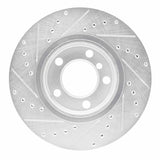 Dynamic Friction 2011-2016 MINI Cooper Paceman Front Right Drilled & Slotted Silver Brake Rotor by Dynamic Friction Company 631-32011R