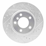 Dynamic Friction 2011-2016 MINI Cooper Paceman Front Right Drilled & Slotted Silver Brake Rotor by Dynamic Friction Company 631-32011R